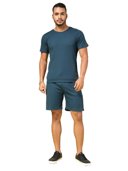 Rigo Waffle Knit Co-ord Set for Mens | Night Suit Set for Mens | Lounge-wear Nightdress Pajama Set for Mens | Night Wear, Bea
