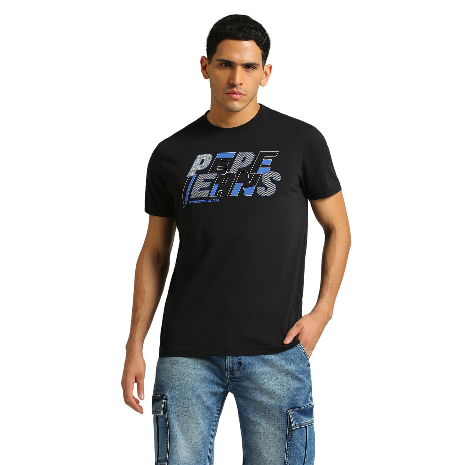 Pepe Jeans MenS Slim Fit T-Shirt (Pm509552_Black