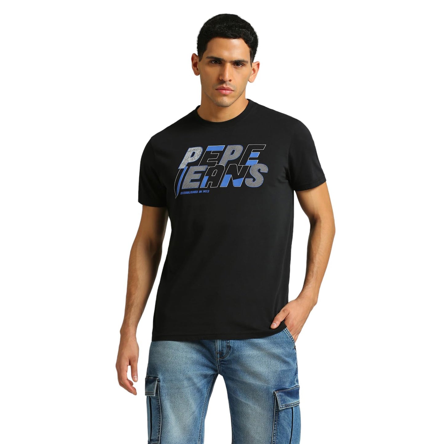 Pepe Jeans MenS Slim Fit T-Shirt (Pm509552_Black