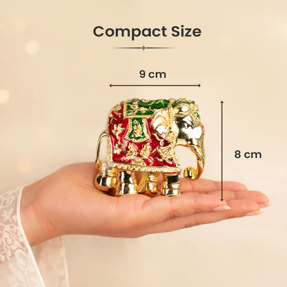 Astrotalk Shri Swarna Gajraj Idol | Vastu Elephant Idol for Strength, Wisdom & Financial Stability | Aesthetic Home Decor for Living Room & Office | Good Luck Gift for Man & Woman