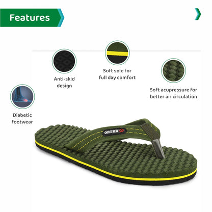 ORTHO JOY House Slipper for Womens Care | Orthopaedic | Diabetic | Acupressure | Comfortable | MCR | Flip Flop Ladies and Girl