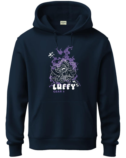 ADRO Hoodies for Men | Printed Hoodie for Men | Cotton Hoodie | Luffy Hoodie Gear 5 | Sweatshirt for Men | Anime Hoodie | H24-LU