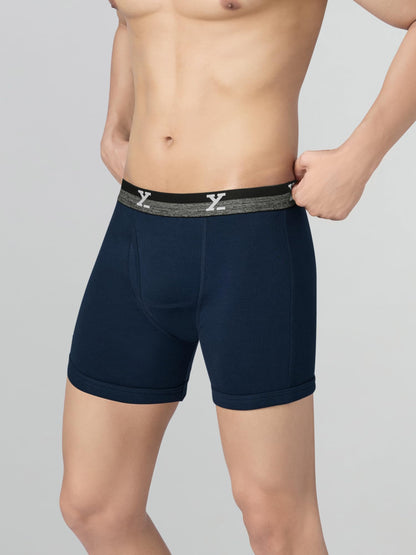 XYXX Mens Nova Cotton Boxer Brief for Men Pack of 2 |Regular Fit with intellifresh No-Marks Waistband | Solid Underwear for Men