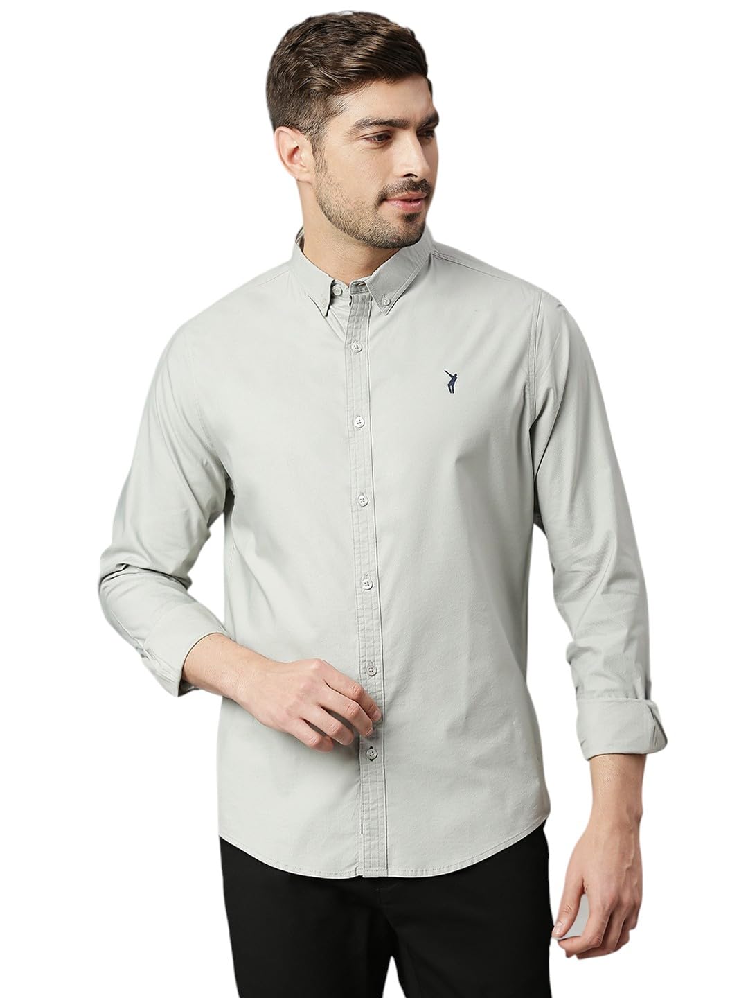 Thomas Scott Mens | Solid | 100% Cotton | Regular Fit | Button Down Collar | Casual | Shirts for Mens (Available in Plus Size)