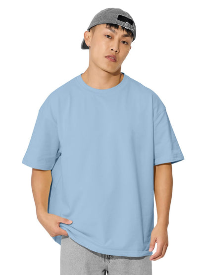 The Souled StoreSolids: Powder BlueOversized T-Shirts