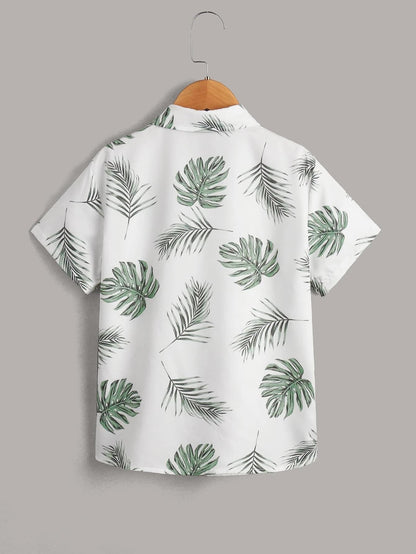 TAGAS Boys Regular Fit Shirt (BS-3001_Green(1)