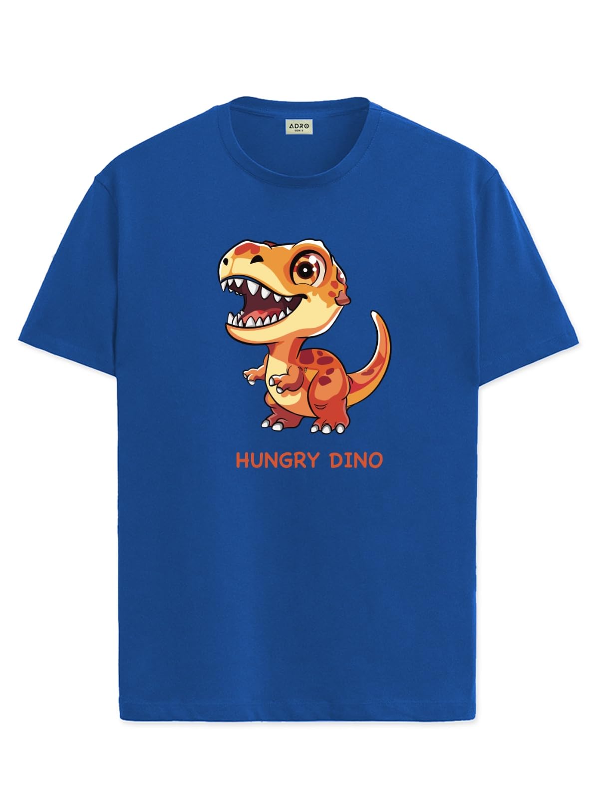 ADRO T Shirts for Boys & Girls || Dinosaur Printed T-Shirt || Ages 3-14 || 100% Cotton Round Neck Tshirt for Boys & Girls||KRN-D