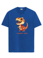 ADRO T Shirts for Boys & Girls || Dinosaur Printed T-Shirt || Ages 3-14 || 100% Cotton Round Neck Tshirt for Boys & Girls||KRN-D