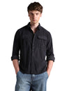 Hubberholme Men Relaxed Fit Spread Collar Fullsleeve Self Design Shirts 32