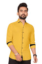 Besix MenS Rayon Blend Solid Shirt With Spread Collared Full Sleeve Button Closure Curved Hem Straight Length | Shirts For Men