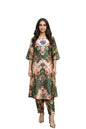 Aurelia Women'S Green Floral Printed Straight Kurta With Trouser Set - (As16495-510301-S)