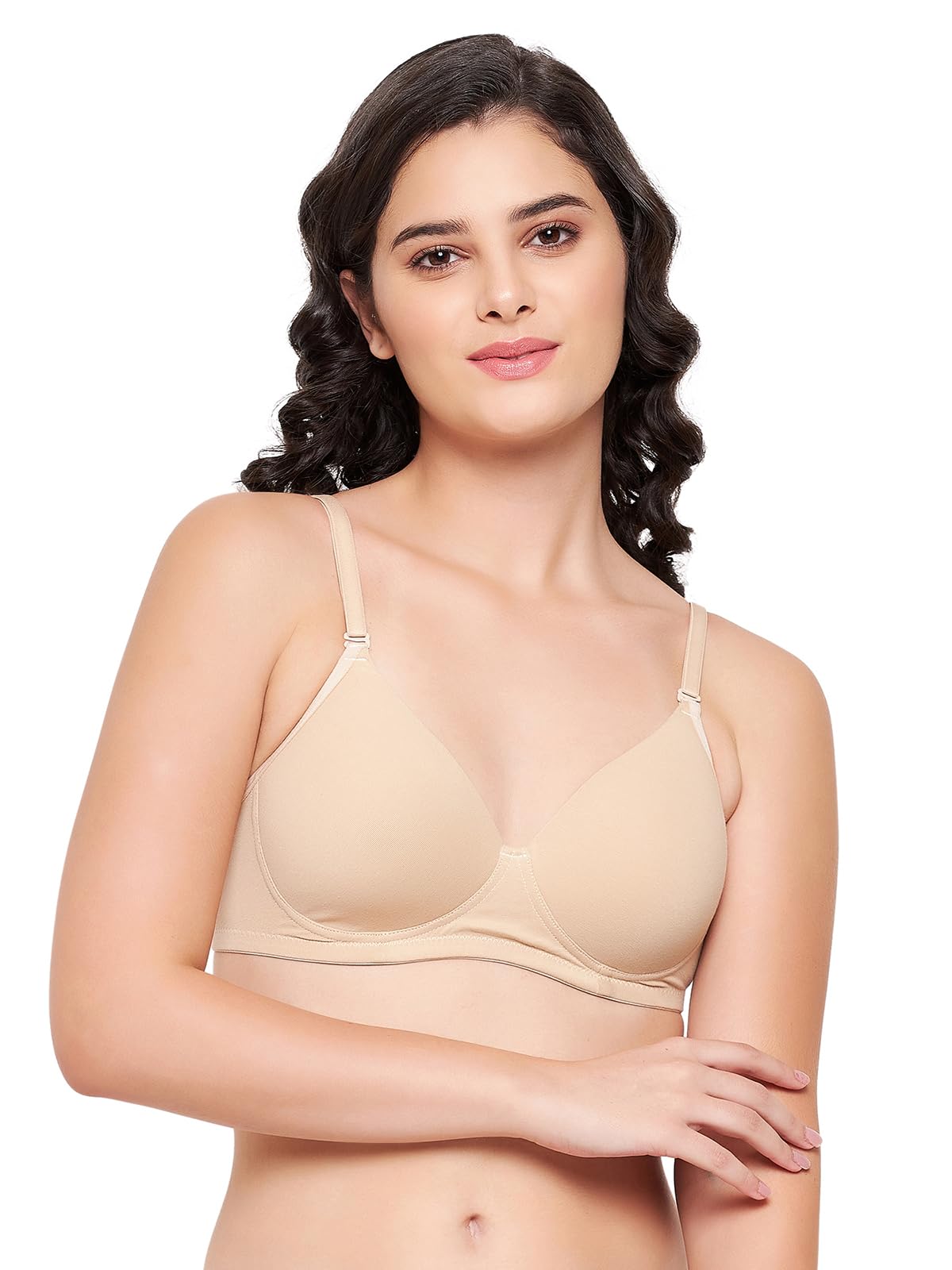 Clovia Womens Bra Beige