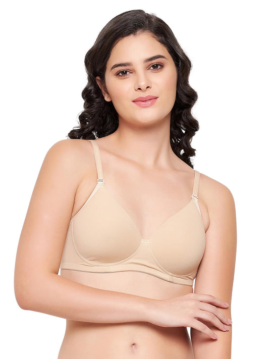 Clovia Womens Bra Beige
