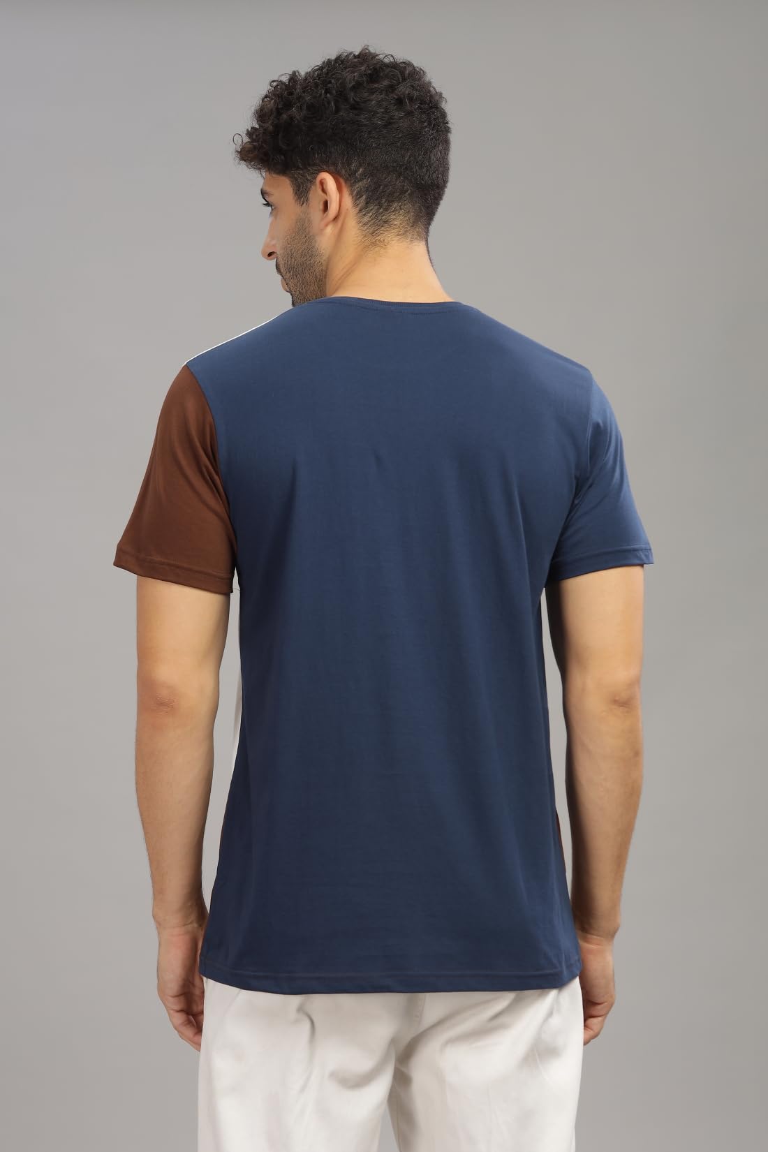 ADRO Tshirt for MenMulti Color T-Shirt for MenCotton T-ShirtMens TshirtRN8-24-SBWHBR