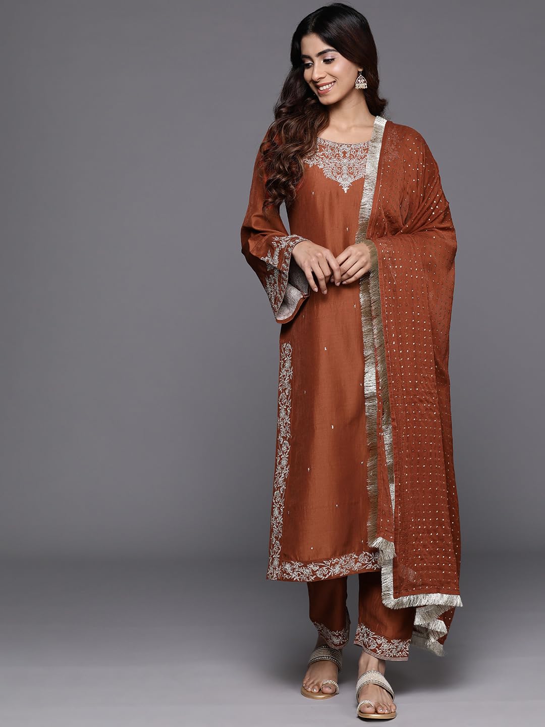 Varanga WomenS Cotton Regular Kurta, Kurta Bottom Set With Dupatta Set  Comfortable & Stylish Ethnic Wear For Women