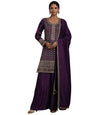 Libas WomenS Silk Blend Kurta Sets (48608_Purple