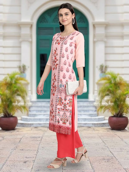 Tee Projekt Printed Crepe Kurti For Women Ll Modern Kurtis: For The Trendy You (Pack Of 6)