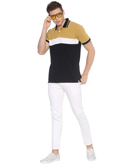 ADRO Premium Men's Polo Regular Fit T-Shirt_P20-A-BWB-BE-S Beige