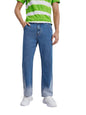 Kotty MenS Solid Mid Rise Comfortable And Strechable Stylish Jeans(Blue,28)