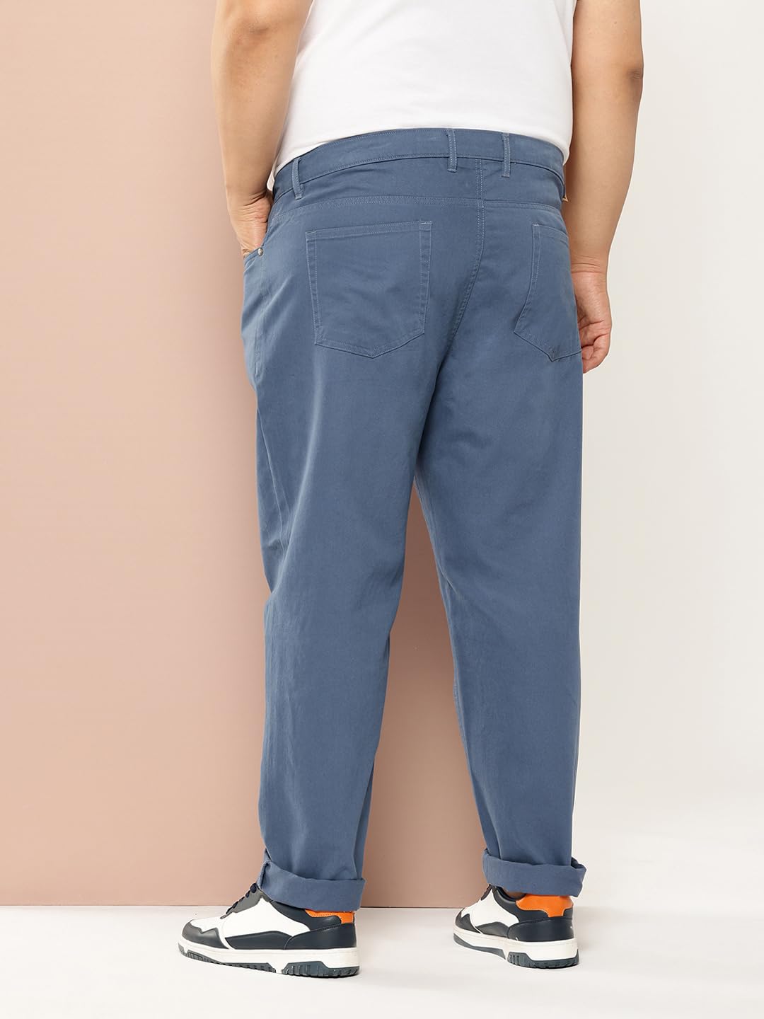 Thomas Scott Mens | Plus Size | Regular Fit | 100% Cotton | 5 Pockets | Breathable Fabric | Solid Color | Chino | Trouser | Cas