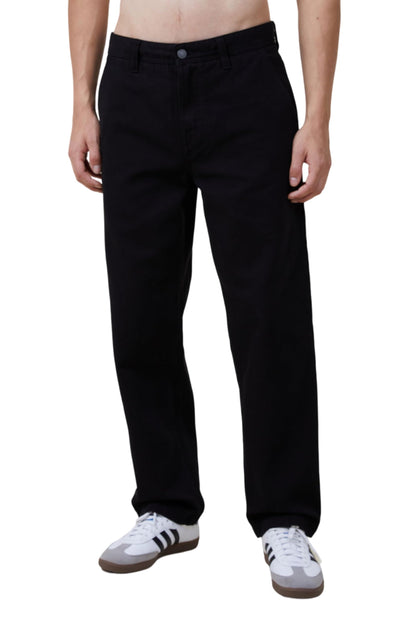 Kotty MenS Regular Mid Rise Black Jeans