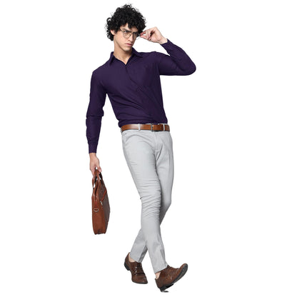 Tee Projekt Premium Plain Cotton Shirt for Men | Cotton Shirt | Casual Shirt | Solid Shirt | Full Sleeves | Formal Shirt (SFA-ST