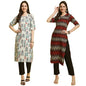 Pinkmint Kurta & Pant Set ll Printed Kurti ll Combo Kurta Set ll (Pack of 2) Blue-Orange
