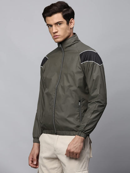 Dennis Lingo Polyester Regular Fit Full Sleeves MenS Panelled Shell Jacket With 2 Pockets - Lightweight Casual Winterwear For M