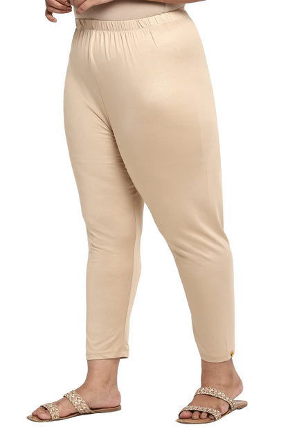 Aurelia Womens Stretchable Ankle Length Leggings | High Rise Elasticated Leggings for Women