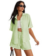 Leriya Fashion WomenS Poly Lycra Blend Solid Regular Western Co Set (Lf-W.Co-Ord Set-W2274&Sh305_Green