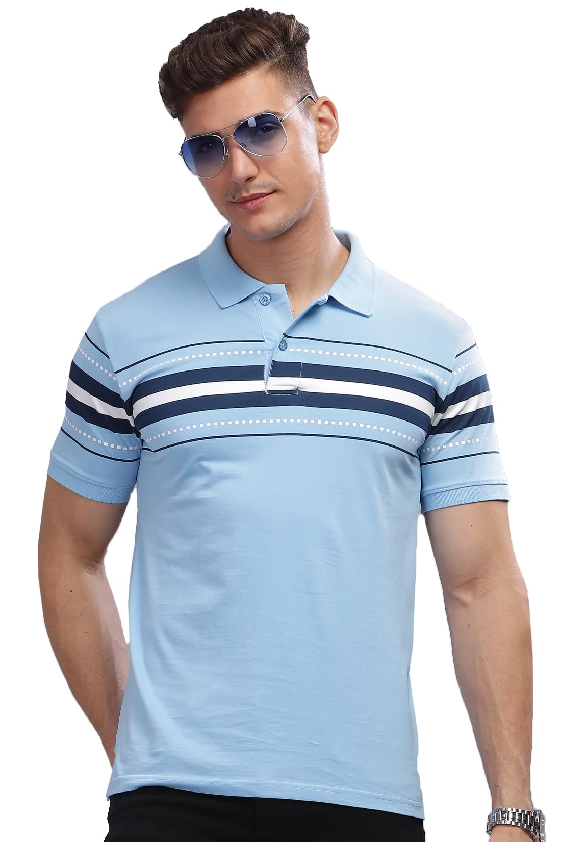 ADRO Polo T-Shirt for Men| Printed Polo T-Shirt | Cotton Polo T Shirt Also in Plus Size|PNOP24-L1