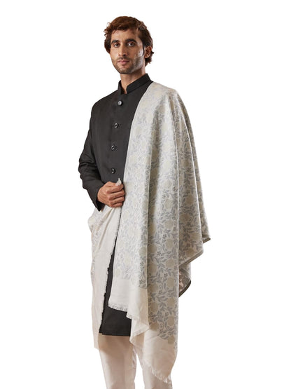 Pashmoda Men Gulnari Kaani Stole (Size 71x203 cm)