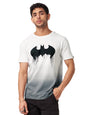 The Souled Store|Official Batman: Logo (Drip) Mens and Boys T-Shirts| Regular fit Graphic Printed| 100% Cotton White and Black C