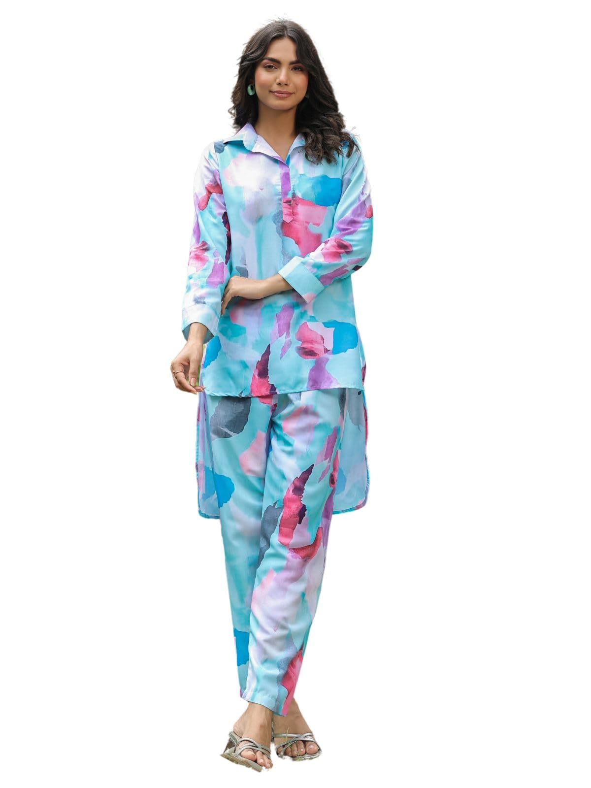 Greciilooks Co Ord Set For Women Stylish | Kurta Set For Women | Kurta Set | Ethnic Co Ord Set For Women | Full Sleeve Co-Ord Se