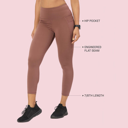 Enamor Womens Skinny Leggings (A605_Nutmeg
