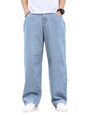 Kotty MenS Solid Zero Gravity Baggy Storm Breaker Shadow Jeans(Blue,30)