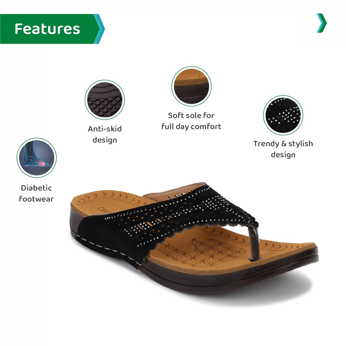 Ortho Joy Doctor Slipper For Women Fancy || Orthopedic WomenS Slipper || Regular Wear Slippers For Women