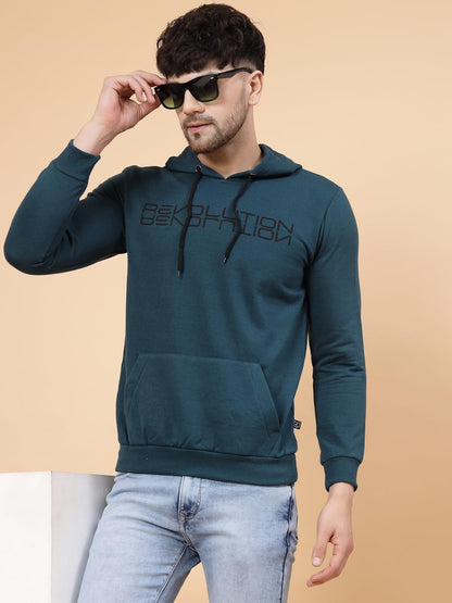 Rigo Cotton Fleece Casual Wear Printed Round Neck Sweatshirt for Men | Full Sleeves Regular Fit Sweatshirt for Men | Pullover Ho