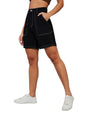 Dolce Crudo Swing Swagger Denim Shorts Black