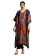 Varanga Women-Zari & Sequin Detailed Ethnic Printed Flared Kaftan With Trouser