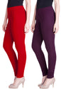 Lyra Cotton Premium Churidar Leggings For Women (Pack Of 2)