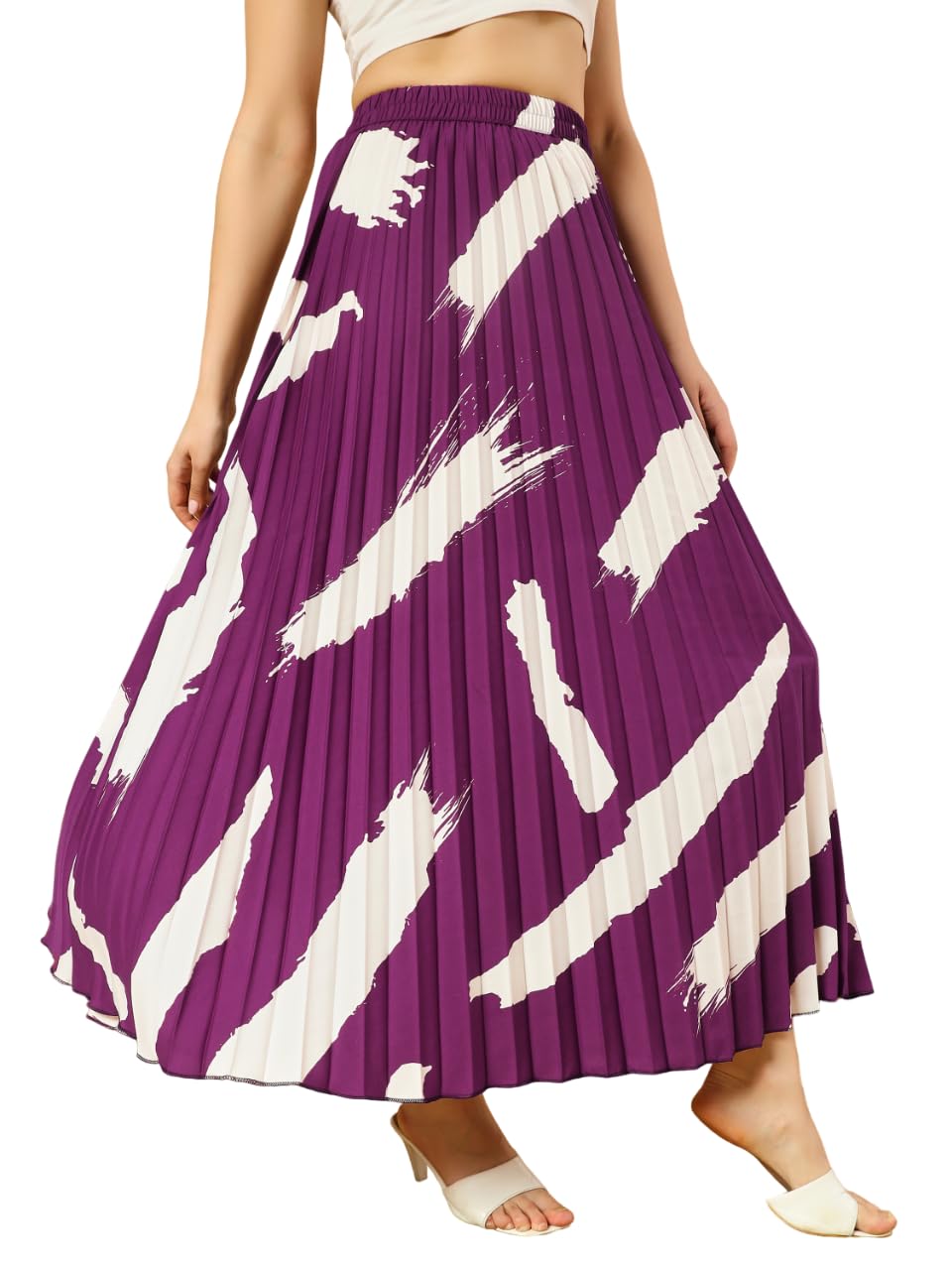 Kzully Polyester Western WomenS Skirts Purple