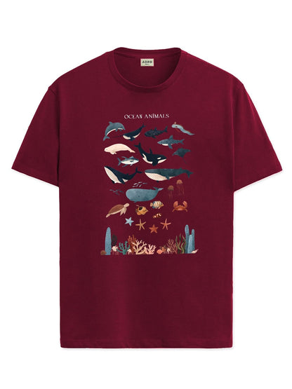 ADRO T Shirts for Boys & Girls || Ocean Sharks Printed T-Shirt || Ages 3-14 || 100% Cotton Round Neck Tshirt for Boys & Girls||K