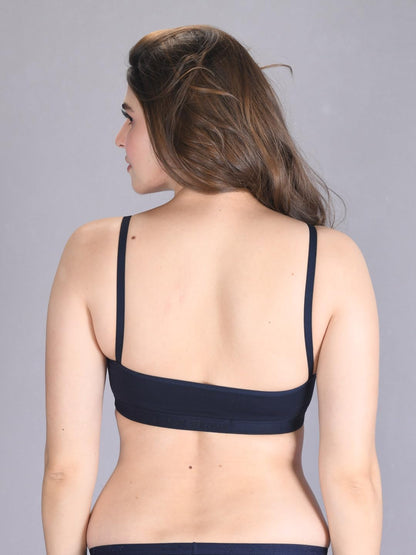 Lux Venus Moulded Sprots Bra With Adjustable Strap Navy