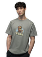 The Souled Store Welcome: Control Uday Men and Boys Short Sleeves Round Neck Grey Graphic Printed Cotton Relaxed Fit T-Shirts