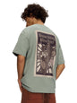 The Souled Store Official Tom & Jerry: Munching Mischief Men and Boys Short Sleeves Round Neck Grey Graphic Printed Cotton Overs