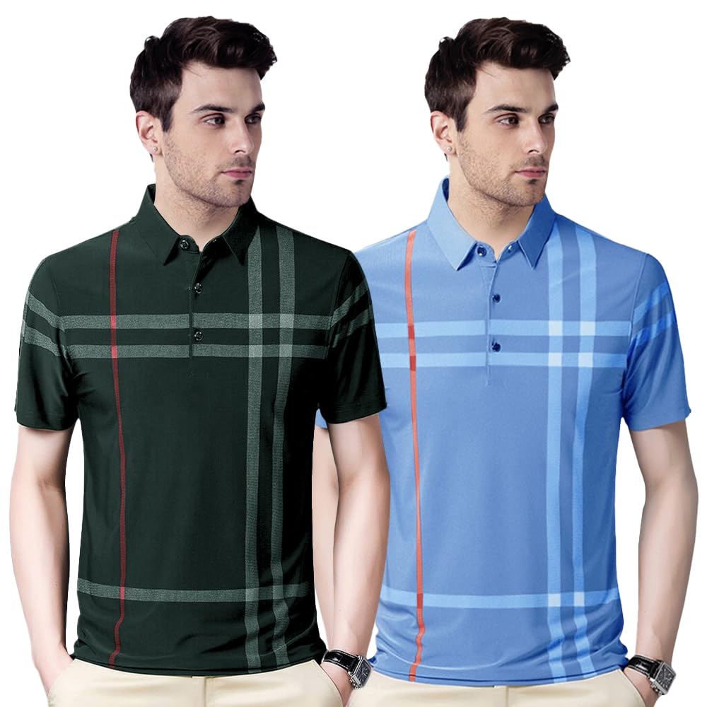 Nobel Monk MenS Regular Fit Polo T Shirt |Half Sleeves |Collar Tshirts |Casual T-Shirt For Men