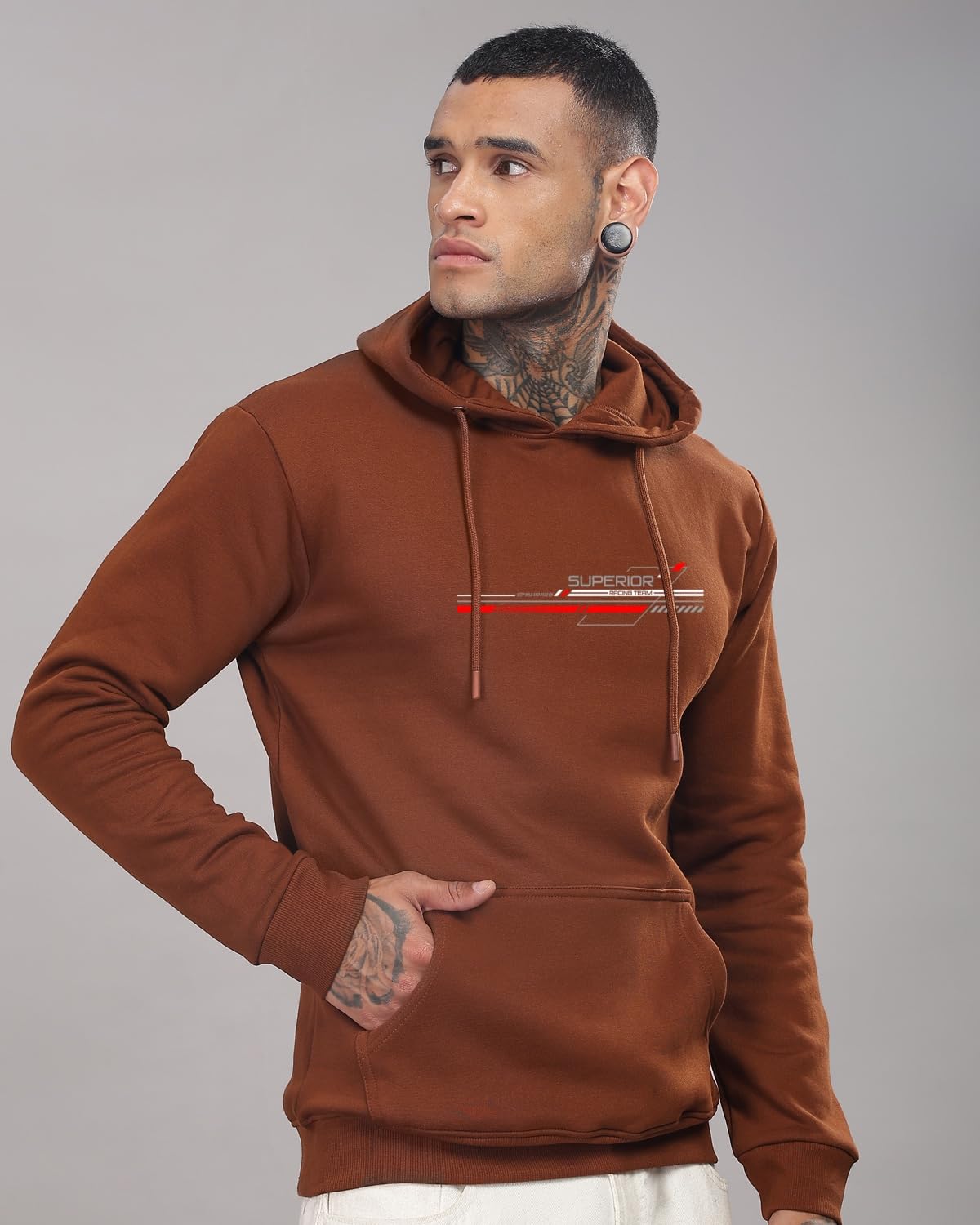 ADRO Hoodies for Men, 320 GSM Soft Cotton Hoodie Fabric, Long Lasting Printed Hoodie for Winter | Mens Hoodies | Sweatshirt for