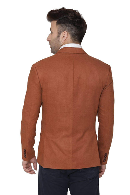 WINTAGE Mens Tweed Wool Casual and Festive Blazer Coat Jacket:Red,X-Large