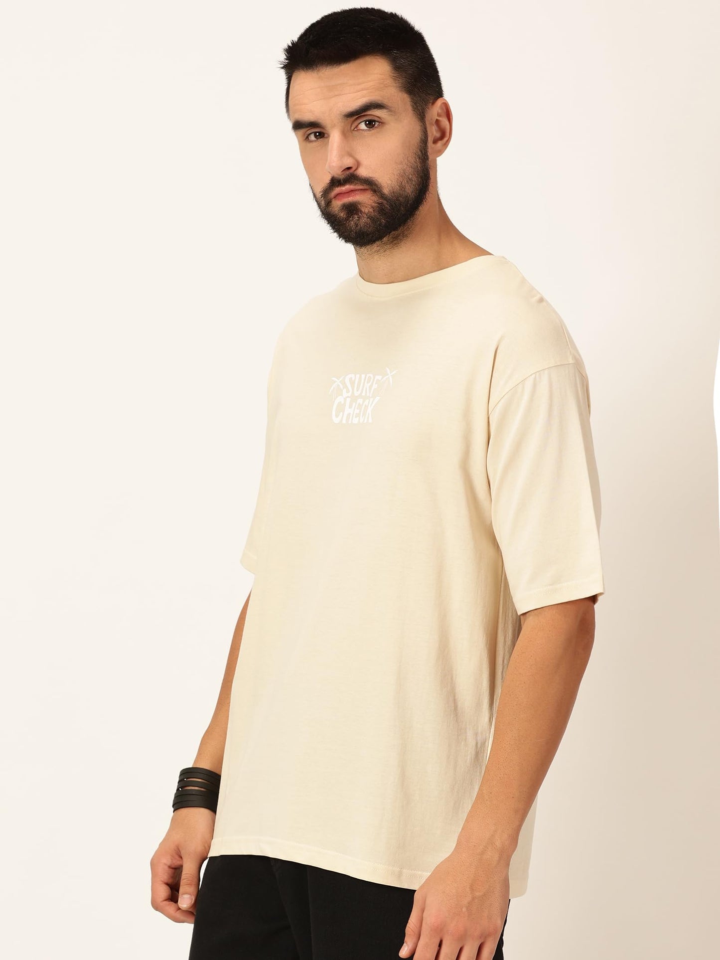 Thomas Scott Mens Oversized Fit T-Shirt (TSKOversized_Beige California